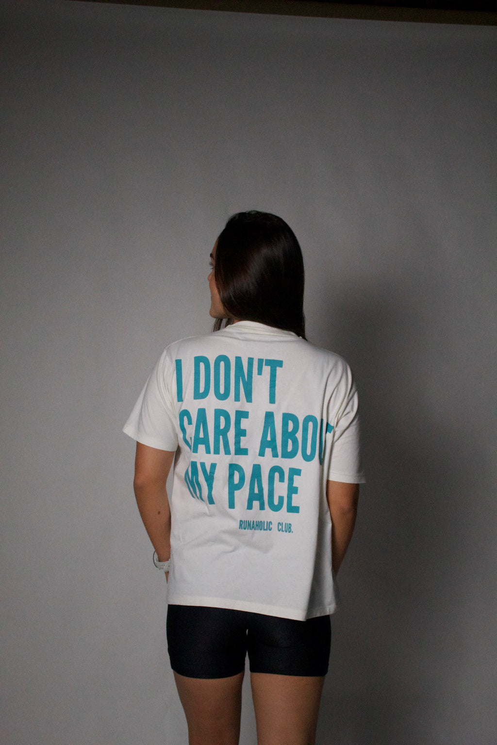 Camiseta algodão - I DON'T CARE ABOUT MY PACE