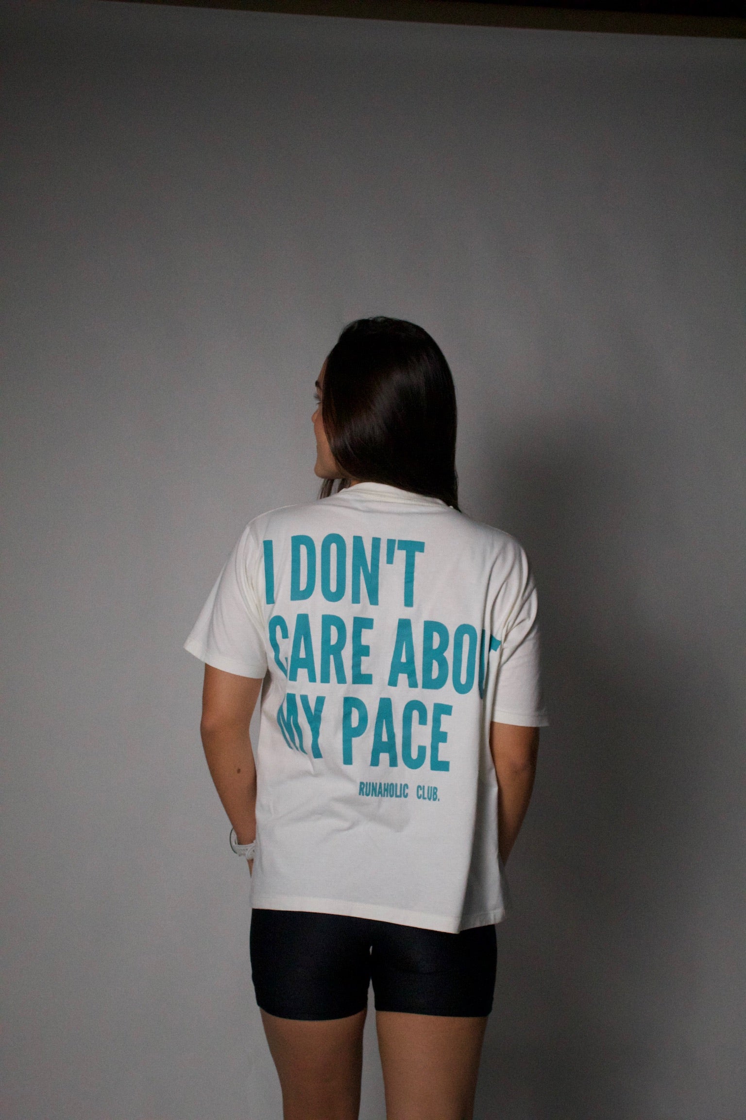 Camiseta algodão - I DON'T CARE ABOUT MY PACE